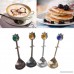 BCHZ Vintage Coffee Spoon Royal Style for Cake Ice Cream Dessert Carved Scoop (Antique Bronze) - B074XPSJR3